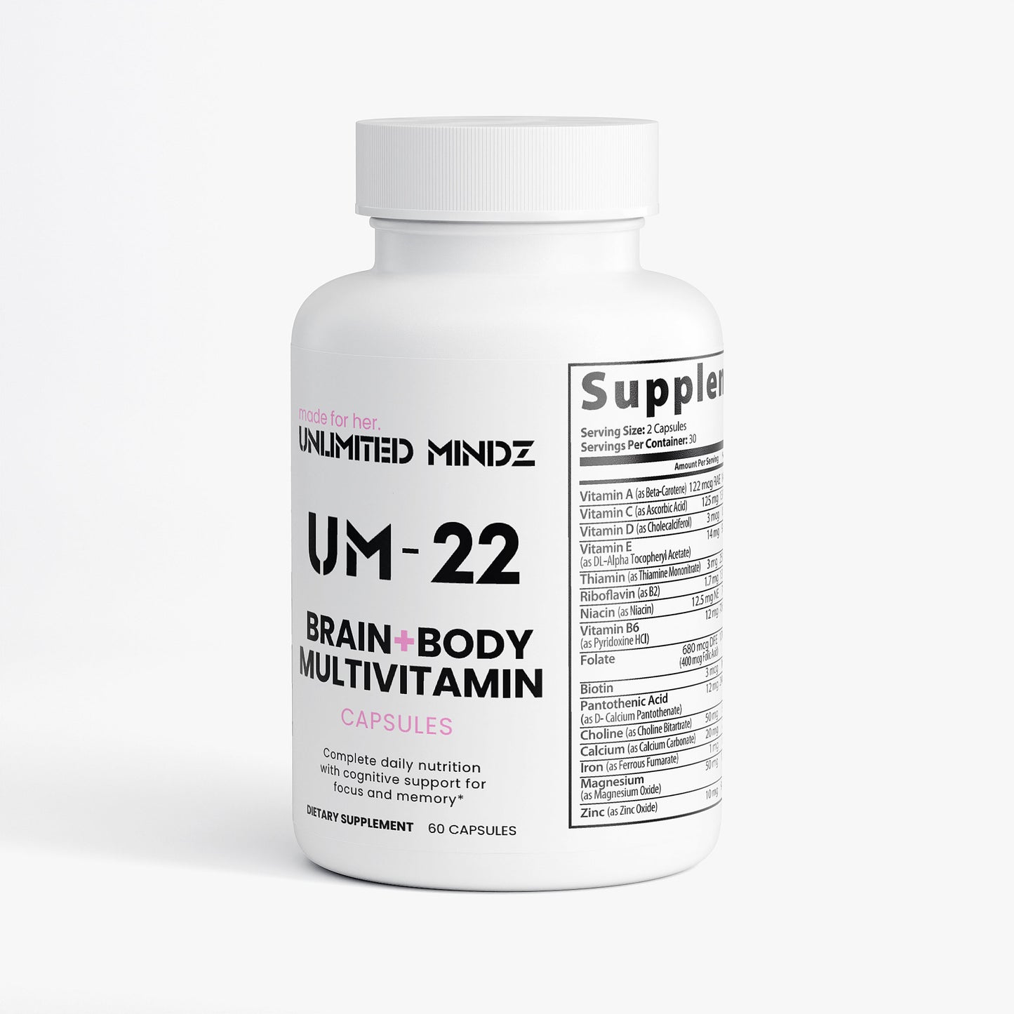 UM-22 her Brain + Body Multivitamin