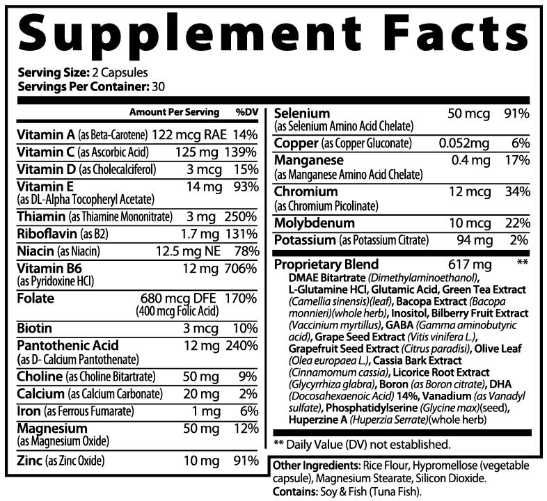 UM-22 Brain + Body Multivitamin