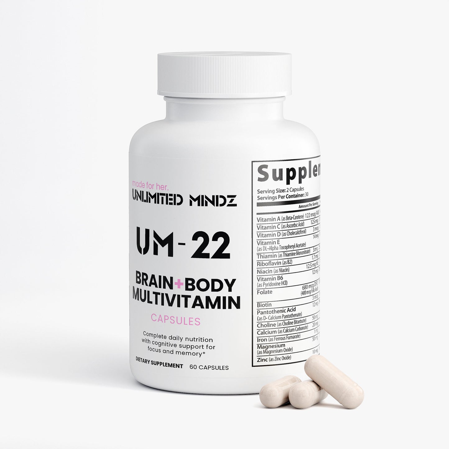 UM-22 her Brain + Body Multivitamin