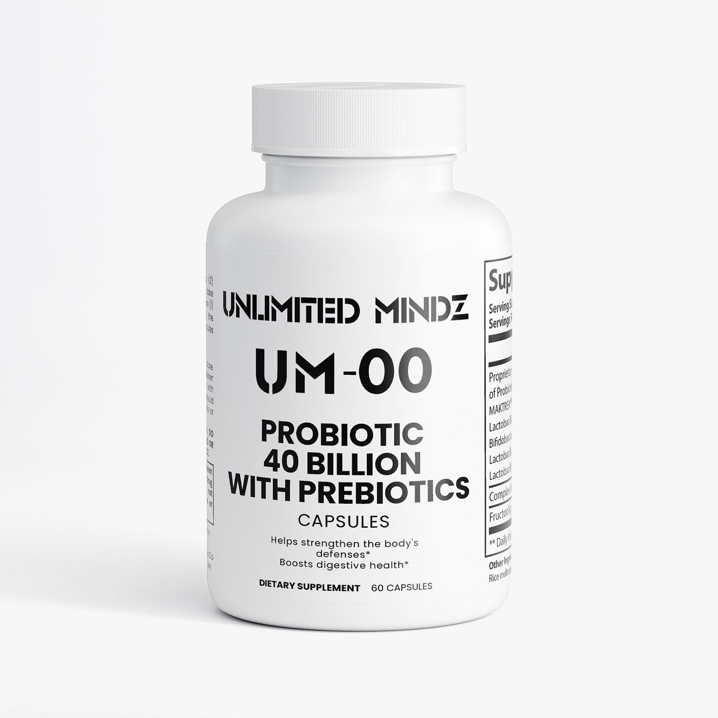 UM-00 Probiotic 40 Billion with Prebiotics