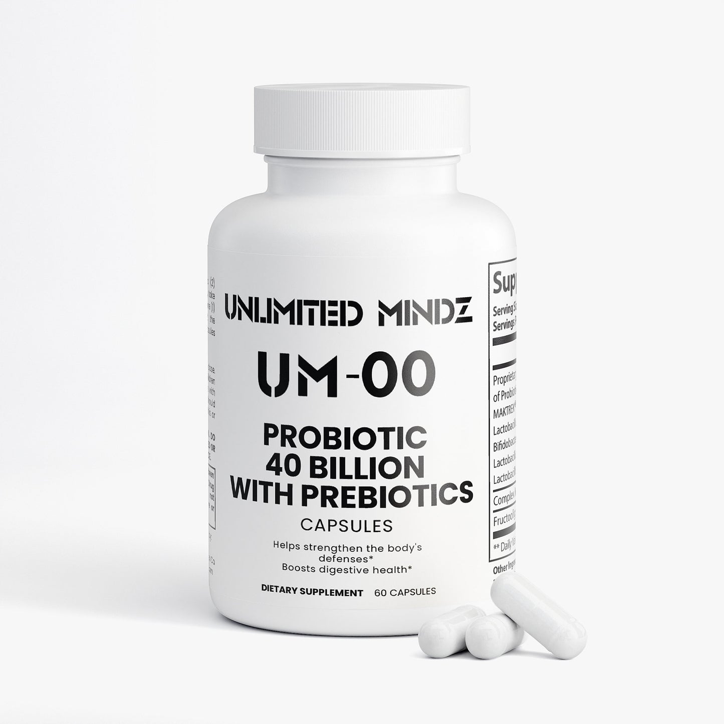 UM-00 Probiotic 40 Billion with Prebiotics