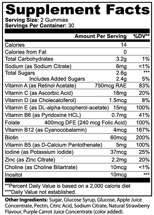 UM-584 Multivitamin Bear Gummies (Adult)